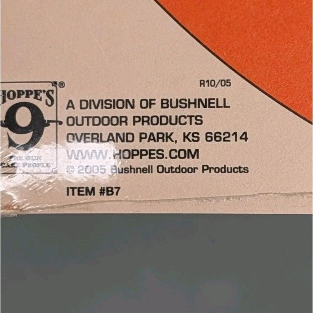 Vintage Hoppe's NRA B-7 50-Yard Competition Pistol Target 10